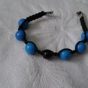 Pulsera con piedra natural azul